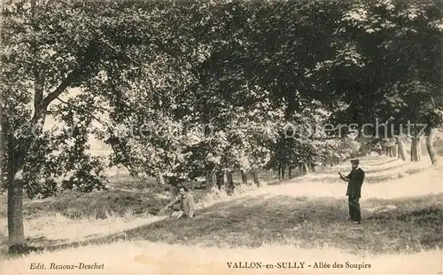 AK / Ansichtskarte Vallon en Sully Allee des Soupirs Vallon en Sully
