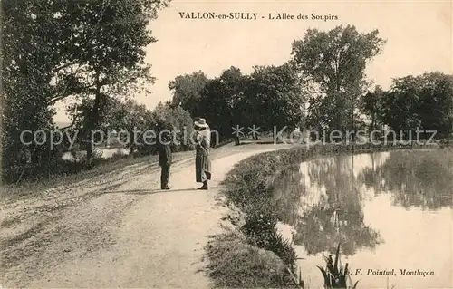 AK / Ansichtskarte Vallon en Sully Allee des Soupirs Vallon en Sully