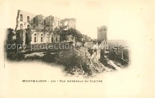 AK / Ansichtskarte Montmajour Vue geneale des ruines du Cloitre Montmajour