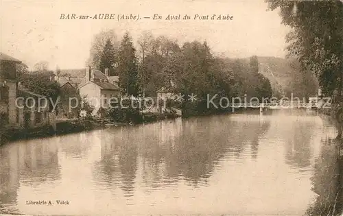 AK / Ansichtskarte Bar sur Aube En aval du Pont d Aube Bar sur Aube