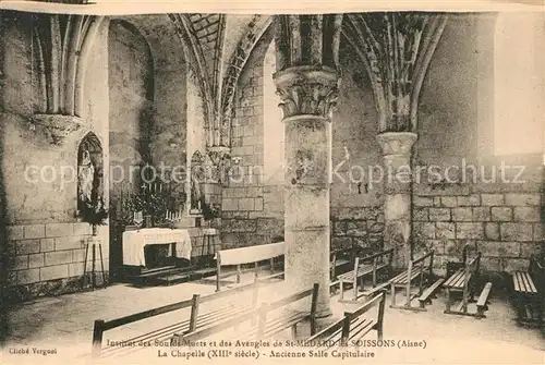 AK / Ansichtskarte Saint_Medard_Aisne Chapelle XIIIe siecle Institut des Sourds Muets et des Aveugles 