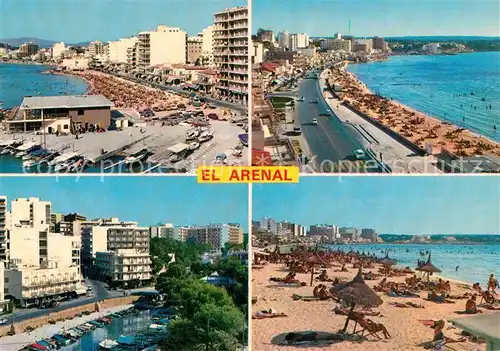 AK / Ansichtskarte El_Arenal_Mallorca Panorama Strand Hafen Hotels El_Arenal_Mallorca