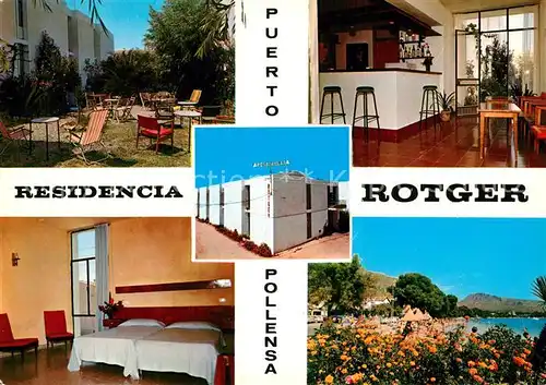 AK / Ansichtskarte Puerto_de_Pollensa Residencia Rotger Strand Puerto_de_Pollensa