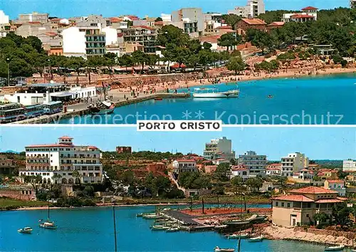 AK / Ansichtskarte Porto_Cristo Panorama Hafen Strand Porto_Cristo