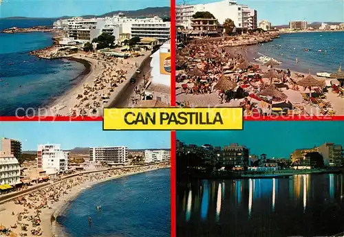 AK / Ansichtskarte Can_Pastilla_Palma_de_Mallorca Las playas Panorama Strand Hotels Nachtaufnahme Can_Pastilla