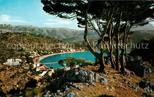 AK / Ansichtskarte Puerto_de_Soller Vista parcial Kuestenpanorama Berge Puerto_de_Soller