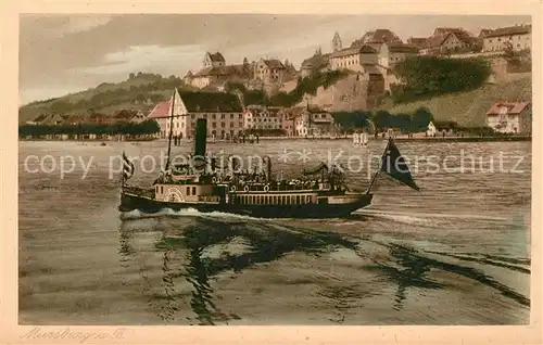 AK / Ansichtskarte Meersburg_Bodensee Dampfer Meersburg Bodensee