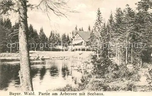 AK / Ansichtskarte Arbersee Seehaus  Arbersee