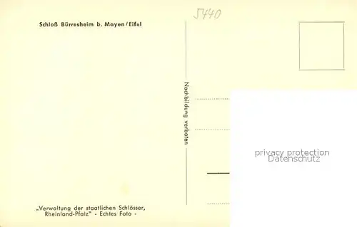 AK / Ansichtskarte Mayen Schloss B?rresheim Mayen