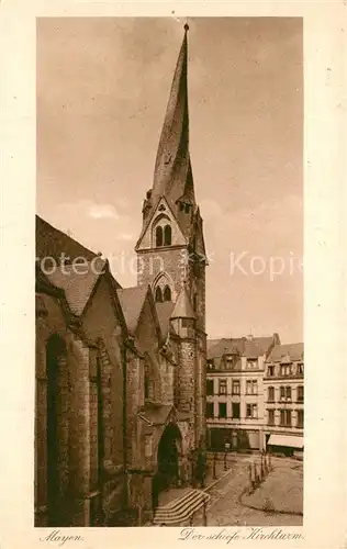AK / Ansichtskarte Mayen Schiefer Kirchturm  Mayen