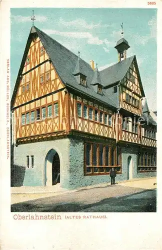 AK / Ansichtskarte Oberlahnstein Altes Rathaus Oberlahnstein