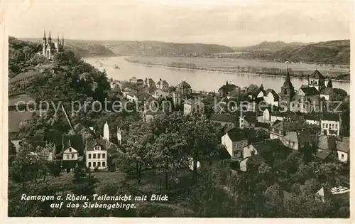 AK / Ansichtskarte Remagen Blick auf Siebengebirge Remagen