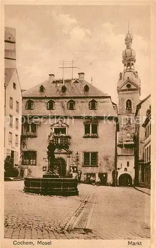 AK / Ansichtskarte Cochem_Mosel Markt  Cochem Mosel