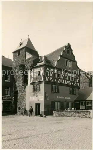 AK / Ansichtskarte Cochem_Mosel Restaurant Alte Thorschenke  Cochem Mosel