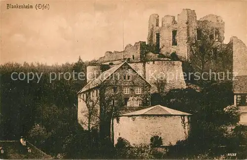 AK / Ansichtskarte Blankenheim_Eifel Ruine Burg Graf Manderscheid  Blankenheim_Eifel