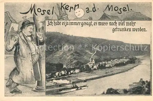 AK / Ansichtskarte Moselkern Betrunkener Mann  Moselkern