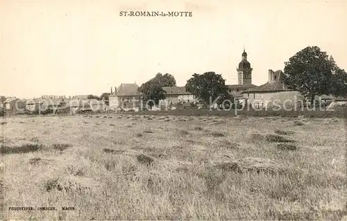 AK / Ansichtskarte Saint Romain la Motte Panorama Kirche Saint Romain la Motte