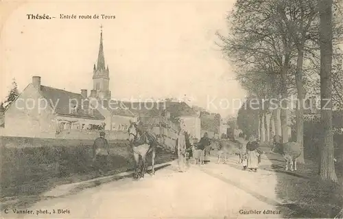 AK / Ansichtskarte Thesee Route de Tours Thesee