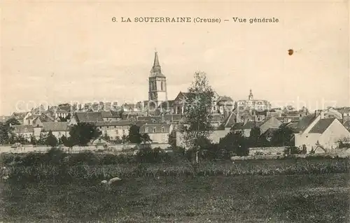 AK / Ansichtskarte La_Souterraine Panorama Kirche La_Souterraine