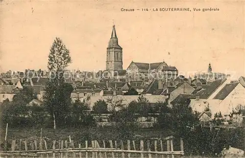 AK / Ansichtskarte La_Souterraine Panorama Kirche La_Souterraine