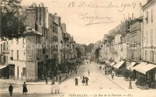 AK / Ansichtskarte Versailles_Yvelines La Rue de la Paroisse Versailles_Yvelines