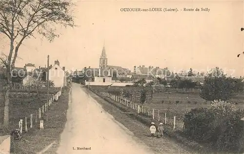 AK / Ansichtskarte Ouzouer sur Loire Route de Sully Ouzouer sur Loire