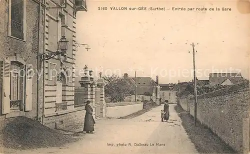 AK / Ansichtskarte Vallon sur Gee Entree par route de la Gare Vallon sur Gee