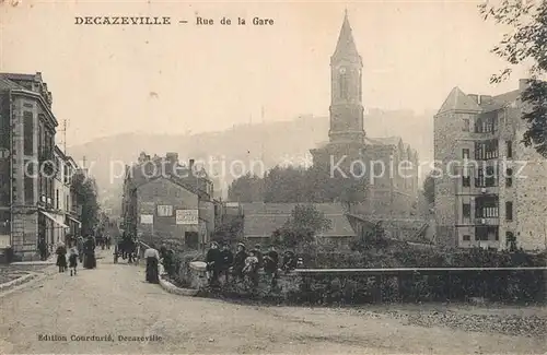 AK / Ansichtskarte Decazeville_Aveyron Rue de la Gare Decazeville_Aveyron