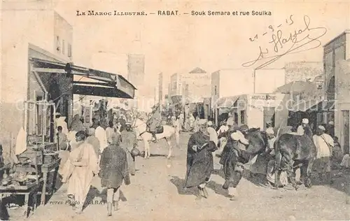 AK / Ansichtskarte Rabat_Marokko Souk Semara et rue Soulka Rabat Marokko