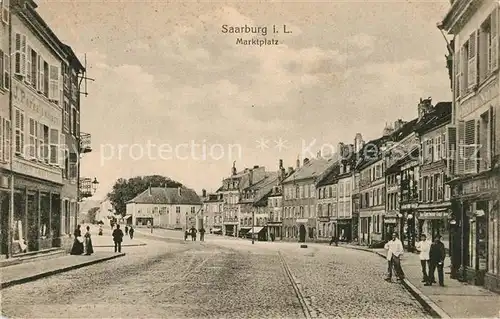 AK / Ansichtskarte Saarburg_Lothringen Marktplatz Saarburg Lothringen