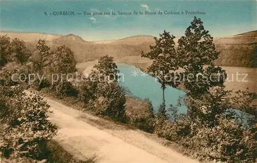 AK / Ansichtskarte Corbion Vue prise sur la Semois de la Route a Poupehan 