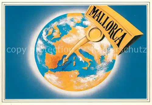 AK / Ansichtskarte Mallorca Weltkugel Mallorca
