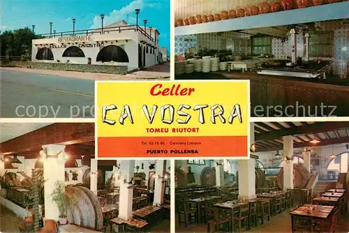 AK / Ansichtskarte Puerto_Pollensa Restaurante Celler La Vostra Puerto_Pollensa