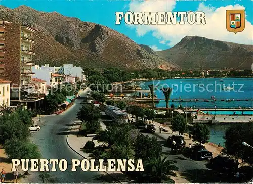 AK / Ansichtskarte Puerto_Pollensa Vista parcial Kuestenstrasse Puerto_Pollensa