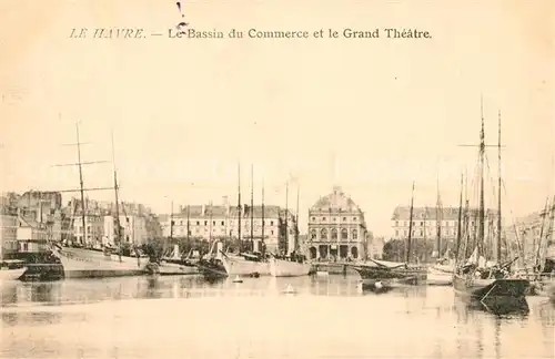 AK / Ansichtskarte Le_Havre Bassin du Commerce Grande Theatre Le_Havre