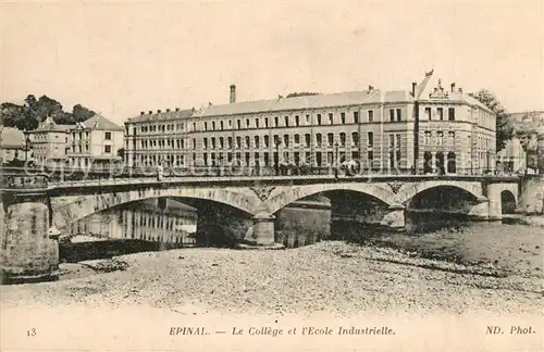 AK / Ansichtskarte Epinal_Vosges College Ecole Industrielle Epinal Vosges