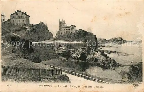 AK / Ansichtskarte Biarritz_Pyrenees_Atlantiques Villa Belza Cote des Basques  Biarritz_Pyrenees