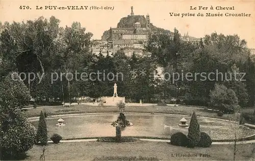 AK / Ansichtskarte Le_Puy en Velay La Fer a Cheval vue prise du Musee Crozatier Le_Puy en Velay
