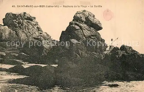 AK / Ansichtskarte Saint Marc sur Mer Rochers de la plage le Gorille Saint Marc sur Mer