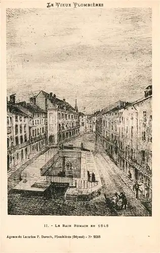 AK / Ansichtskarte Vieux_Plombieres Le Bain Romain en 1848 Dessin Kuenstlerkarte Vieux Plombieres