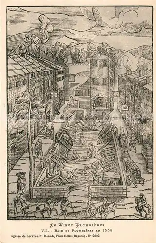 AK / Ansichtskarte Vieux_Plombieres Bain de Plombieres en 1558 Dessin Kuenstlerkarte Vieux Plombieres