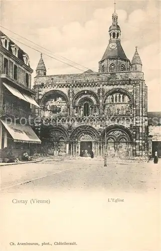 AK / Ansichtskarte Civray_Vienne Eglise Kirche Civray Vienne