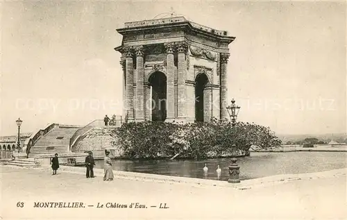 AK / Ansichtskarte Montpellier_Herault Chateau d Eau Montpellier Herault