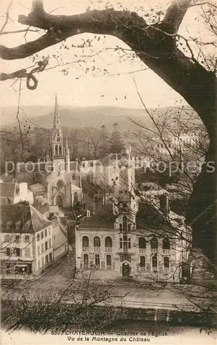 AK / Ansichtskarte Chateaulin Quartier de l Eglise vu de la Montagne du Chateau Chateaulin