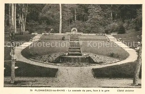 AK / Ansichtskarte Plombieres les Bains_Vosges Cascade du parc Plombieres les Bains