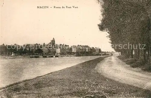 AK / Ansichtskarte Macon_Saone et Loire Route du Pont Vert Macon Saone et Loire