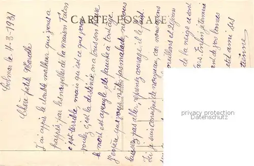 AK / Ansichtskarte Colmar_Haut_Rhin_Elsass Place Rapp Monument Statue Colmar_Haut_Rhin_Elsass