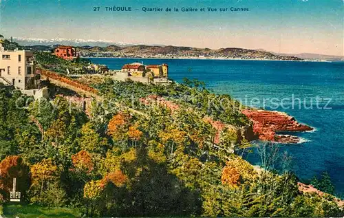 AK / Ansichtskarte Theoule sur Mer Quartier de la Galere et vue sur Cannes Cote d Azur Theoule sur Mer