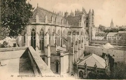 AK / Ansichtskarte Montpellier_Herault La Cathedrale Montpellier Herault