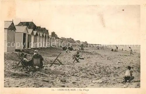 AK / Ansichtskarte Lion sur Mer La plage Lion sur Mer